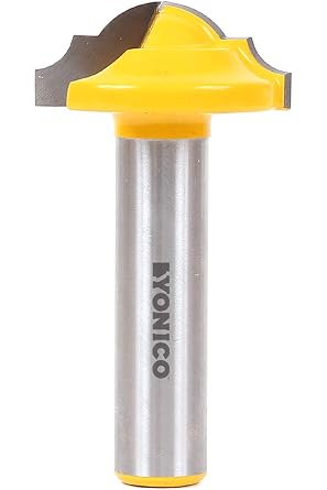 YONICO CNC Cabinet Door Rail and Stile Router Bit 1-3/8-Inch Dia. Classical Roman Ogee Panel 1/2-Inch Shank 13025