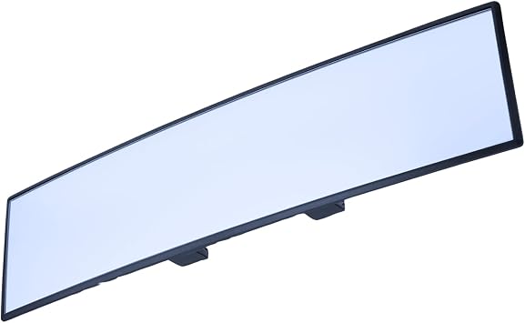 12" Panoramic Clip-On Mirror| Universal Car| SUV & Truck Wide Angle Rearview Mirror |Eliminates Blind Spots
