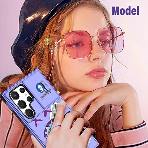 Oqpa For Samsung Galaxy S23 Ultra Case Cute Cartoon Phone Case, Kawaii Funny S23 Ultra Case For Women Girly Girls Cases With Camera Cover+Ring Holder For Samsung S23 Ultra 2023 5G 6.8", Hug Rick #TOP5