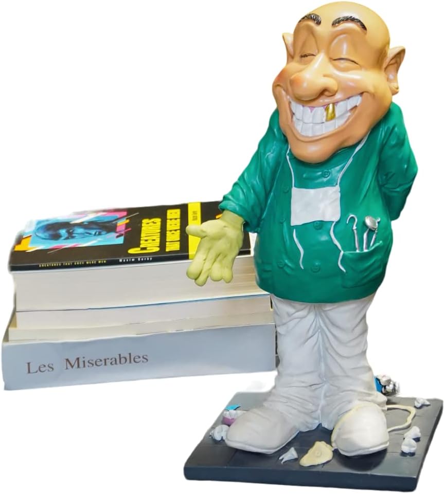 The Friendly Dentist (13.8 inch, Dentist Statue, Bust, Handmade Decoration, Sculpture Gift, Doctor Sculpture) Designs -IKZ0007