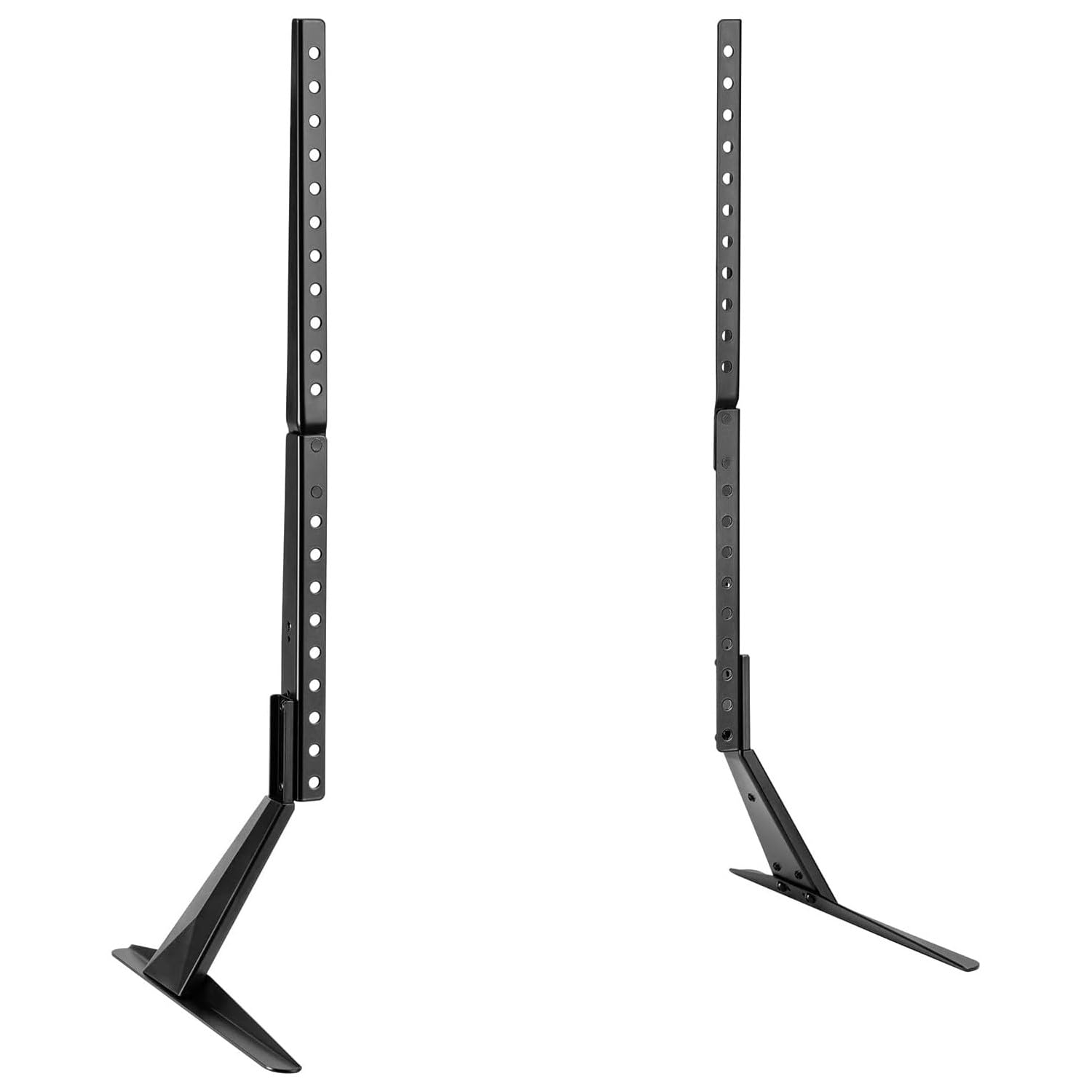 AV:Link Universal Tabletop TV Stand for 23-75" TVs Adjustable Height, VESA Compatible, Stable Black Base – Easy to Install Replacement TV Bracket Stand