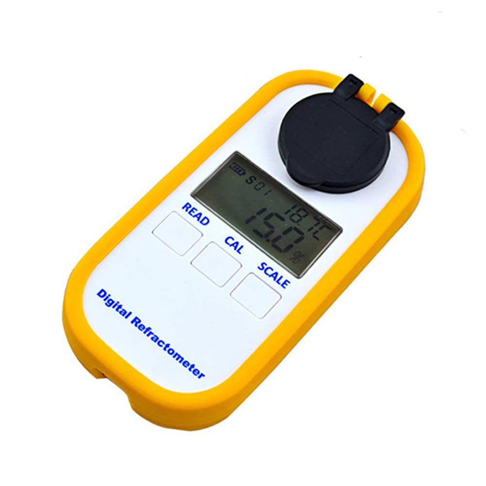 TAXXII Digital Alcohol Refractometer Wine Brix Meter - Portable Tester for Brewing Sugar Concentration, KMW Test Range 0.0-50.0％ Fluid Testing OE