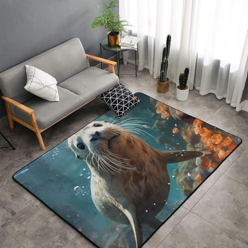 Tapis de bain absorbant phoque antidérapant chambre - 3