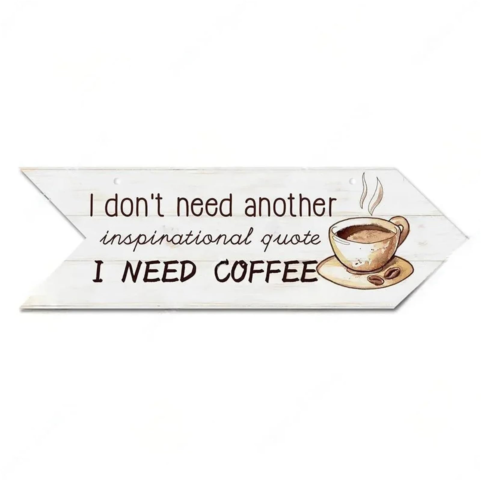 Vintage Arrow Sign Wood Wall Plaque Idea Panel For Cafe Decoration Irregular Hanging Coffee Wooden(Color5,39.8x13cm)