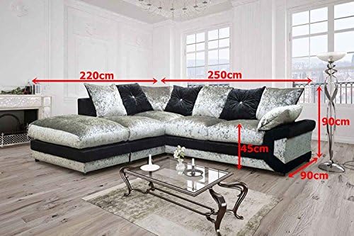 Vargas Corner, velvet, 4 Seater