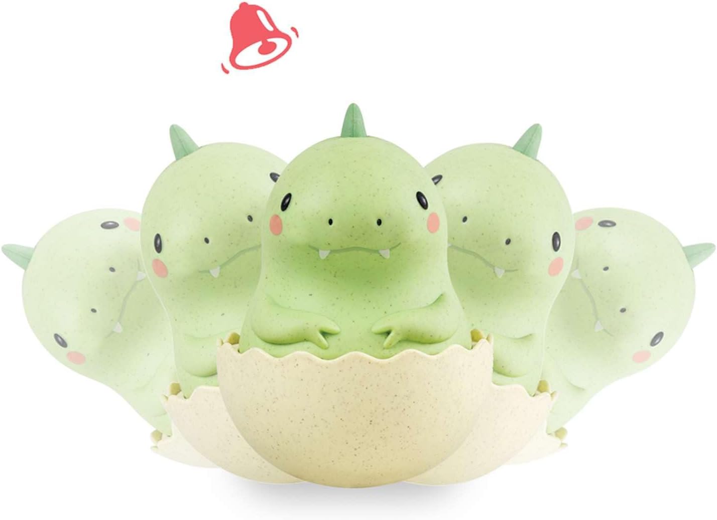 Tiger Tribe: Roly Poly - Dino - Wobbling Tummy Time Toy, Soothing Sensory Play, Gentle Tinkling Sound, Eco Bioplastic, Baby-Infant-Toddler 3mos - 2yrs