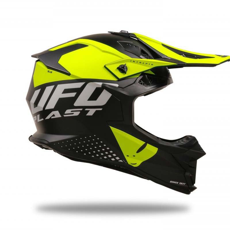 UFO PLAST CASCO INTREPID NERO/GIALLO M