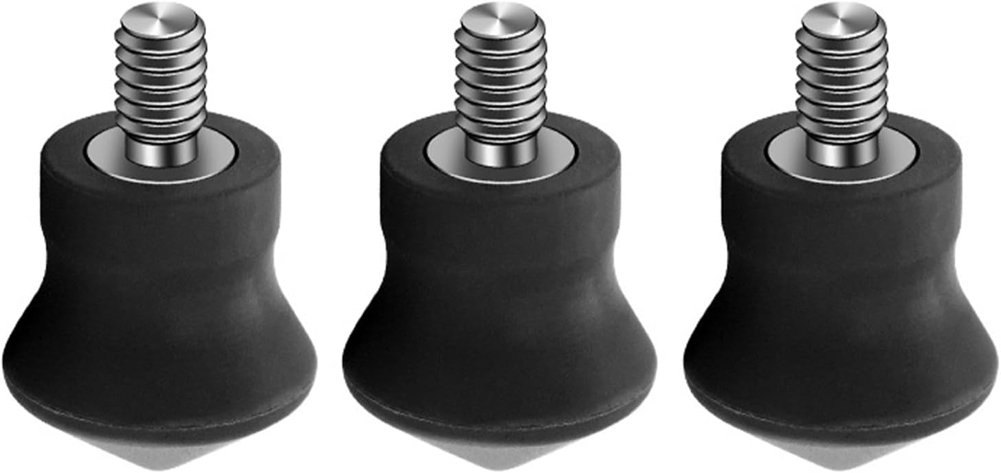 3Pcs Antislip 1/4inch Screw Tripod Monopod Rubber Foot Pad Feet Spikes for Camera Tripod Adapter Photography Accessories