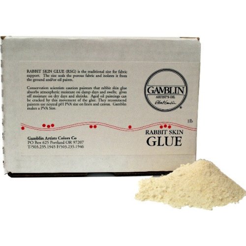 Gamblin Rabbit Skin Glue White 1 lb