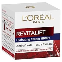 L'Oreal Paris Revitalift Anti-wrinkle & Extra-Firming Day Cream 50ml, Face Moisturiser with Advanced Pro-Retinol and Fibrelastyl, to Visibly Reduce Wrinkles & Firm Skin