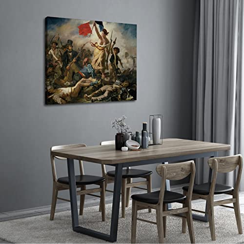 La Liberté Guidant Le Peuple tableau Delacroix 65x85cm Via Vela - 2