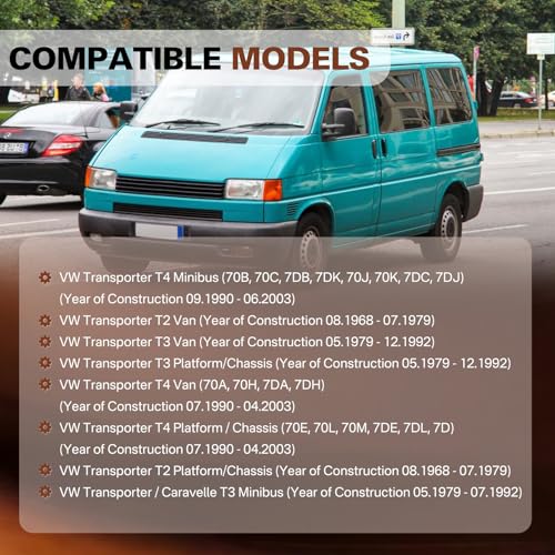 1 Stück Stellmotor mit Zentralverriegelung ZV 4-Polig Stellelement Zentralverriegelung passend für 1990-2003 Transporter T4 Transporter MK IV Autozubehör Teil# 701959781 701959783A 7D0959781A
