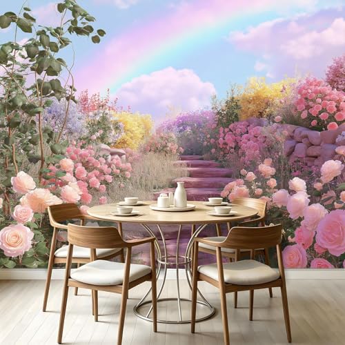 Papier peint intissé décoration murale jardin onirique