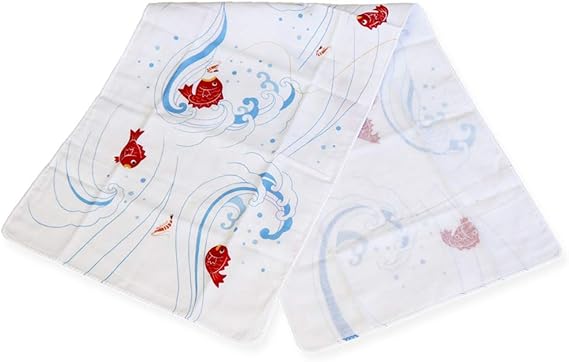 Amazon Co Jp 手ぬぐい ふんわりてぬぐい ふくこい ガーゼ 手拭い 日本製 綿100 まとめ買い 晒し マスク生地 タオル えびたい ホーム キッチン