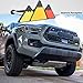 Boigoo 3-Color Stripe Grille Emblem Badge Sticker - Yellow/Orange/Red Tacoma Body Decoration Accessories (Mountain Style)
