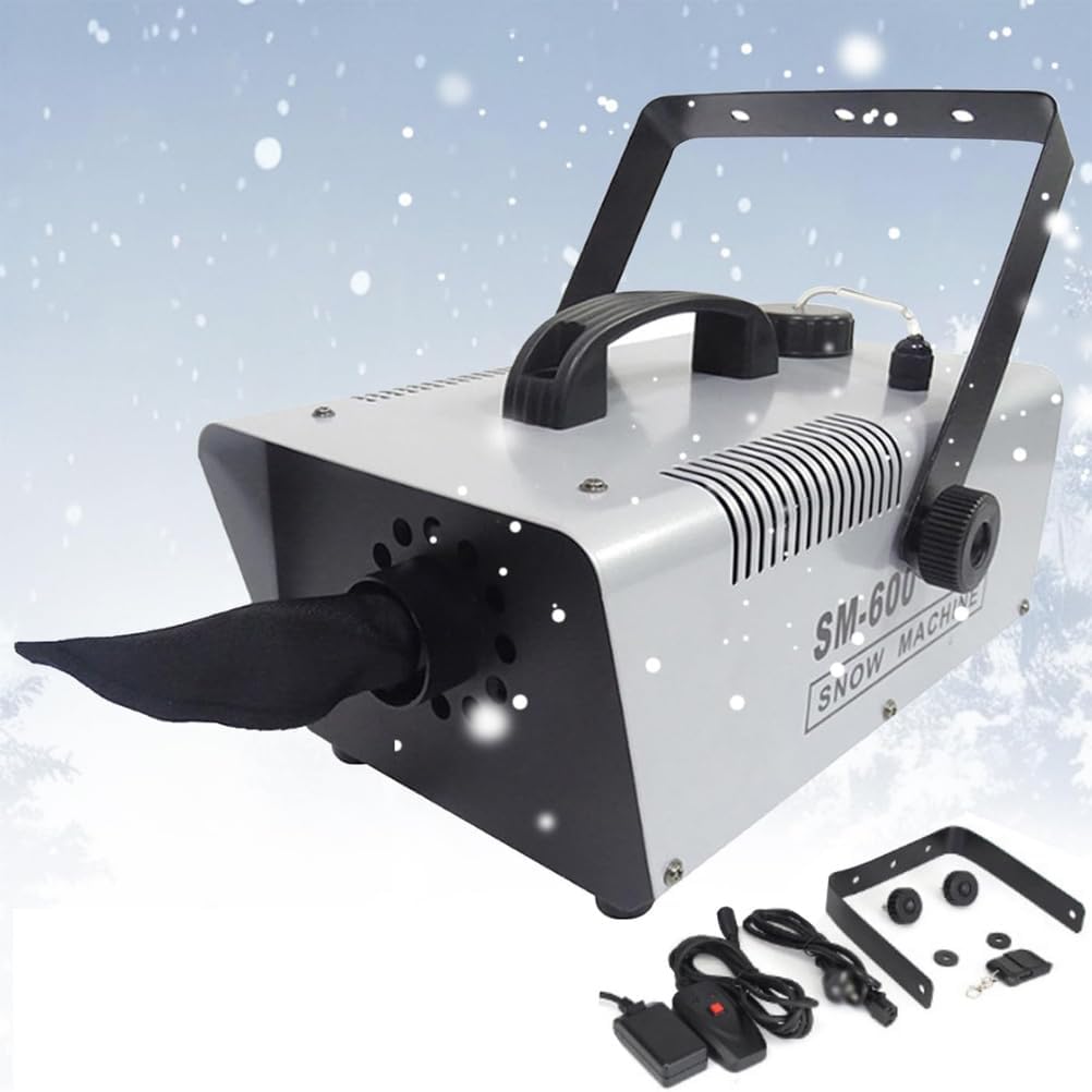 Máquina portátil de nieve artificial con control remoto