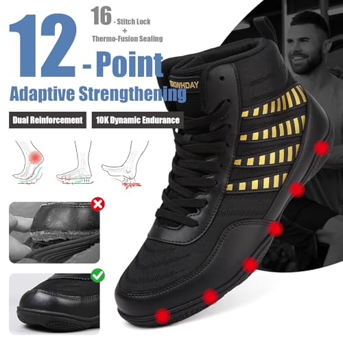 Wrestling Shoes Men Youth Boxing Cross-Training Squats Bodybuilding Lightweight Breathable Non Slip3