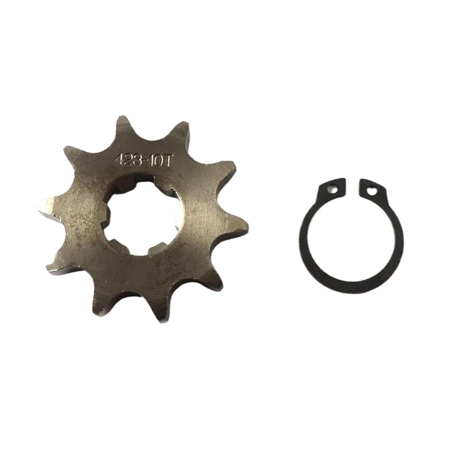 FLFHDUP Motorcycle Sprocket 428# 10T 11T 12T 13T 14T 15T 16T 17T 18T 19T Teeth 17mm 20mm Chain Sprocket With Retainer Plate Lock Chain Sprocket(10T-20mm)