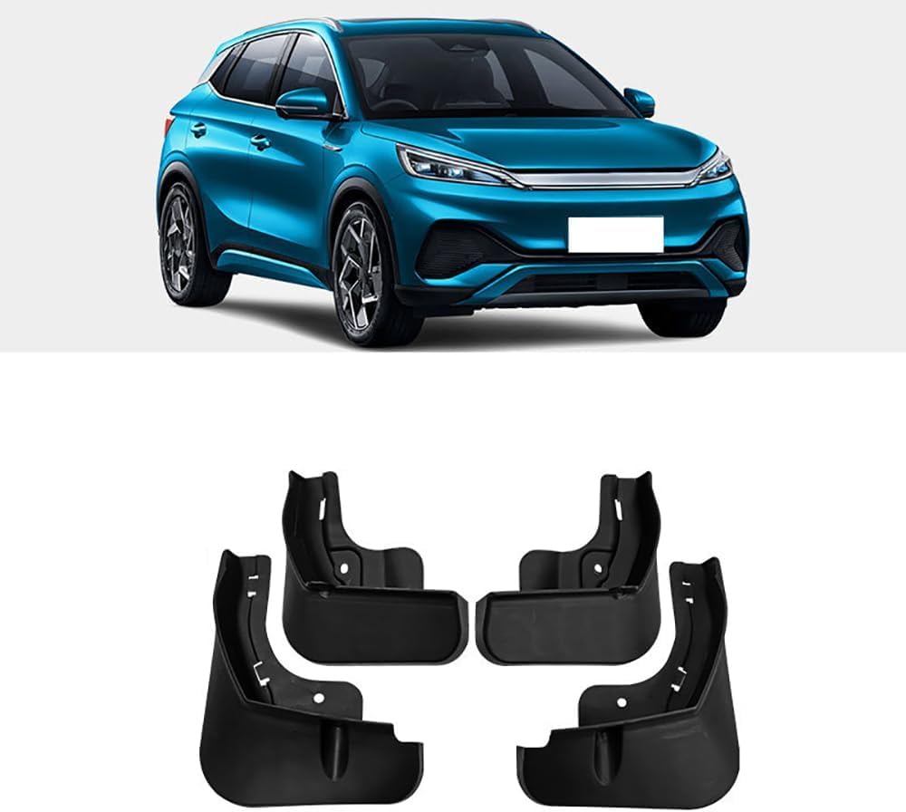 RESKIU 4PCS Mud Flaps for BYD Atto 03 2022, Splashproof No Drill Easy Install Front Rear Wheel Protection Fender Mudflaps All-Weather Splash Guards