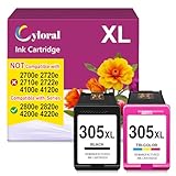 Rendement Élevé: Noir 305XL (22 ml) imprime au moins 800 pages et Couleur 305XL (20 ml) imprime au moins 500 pages (basé sur une couverture de 5 % de papier A4), permettant ainsi d'économiser efficacement les coûts d'impression