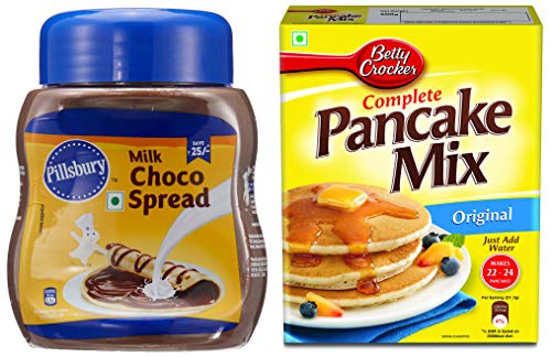 Image of Betty Crocker Complete Pancake Mix,Original 500G And Pillsbury Milk Choco Spread, 290 Gram