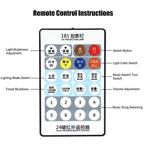 Lámpara proyector LED con Bluetooth, música y giro de 360 para crear ambientes relajantes 6