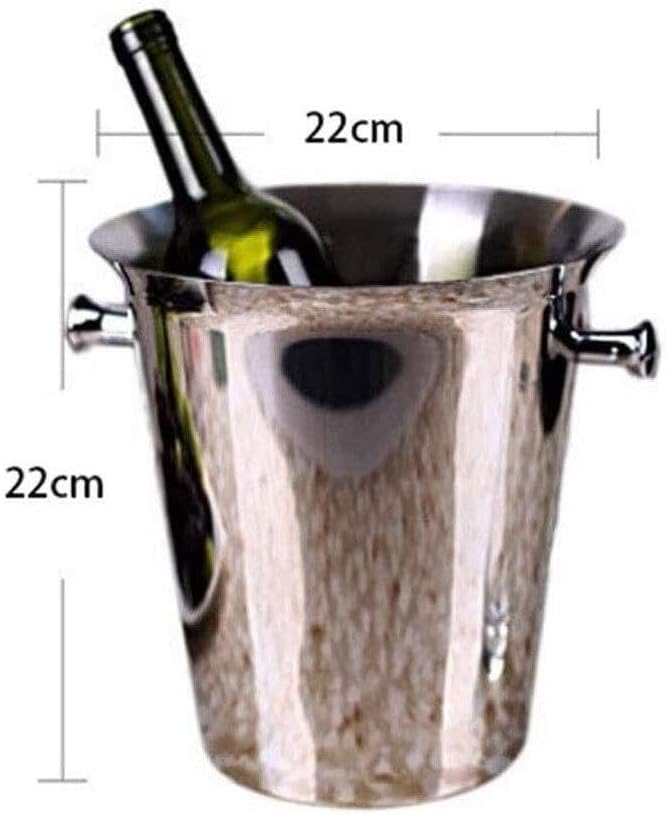 Large Stainless Steel Champagne Ice Bucket, Thickened Wine Bucket for Bar, Party & Events