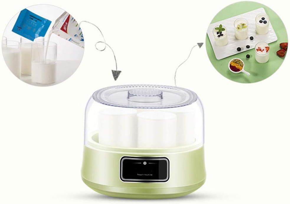 Automatic Yogurt Machine-Automatic Yogurt Maker, Stainless Steel Liner Yogurt Maker Machine Home DIY Yoghourt Container Yoghurt Kitchen Appliances