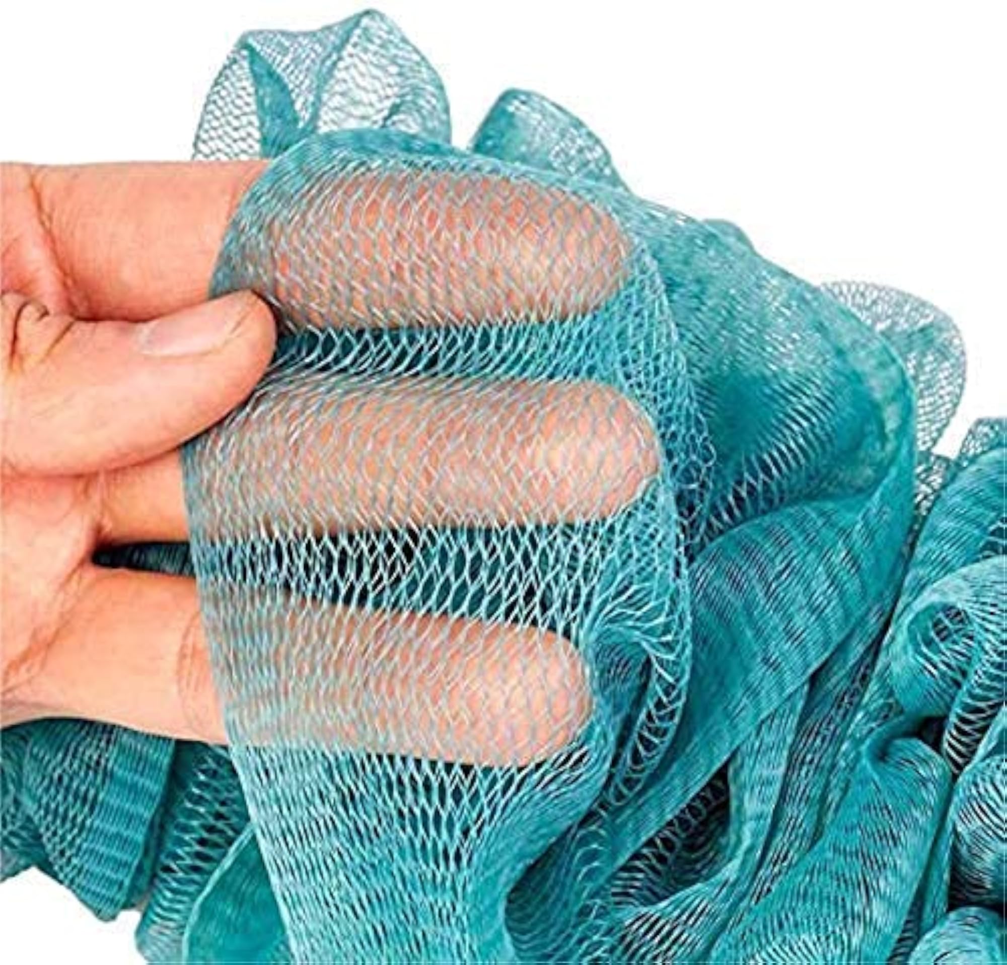 Pack of 3 Soft Loofah Bath Scrubber Sponges, Daily Use