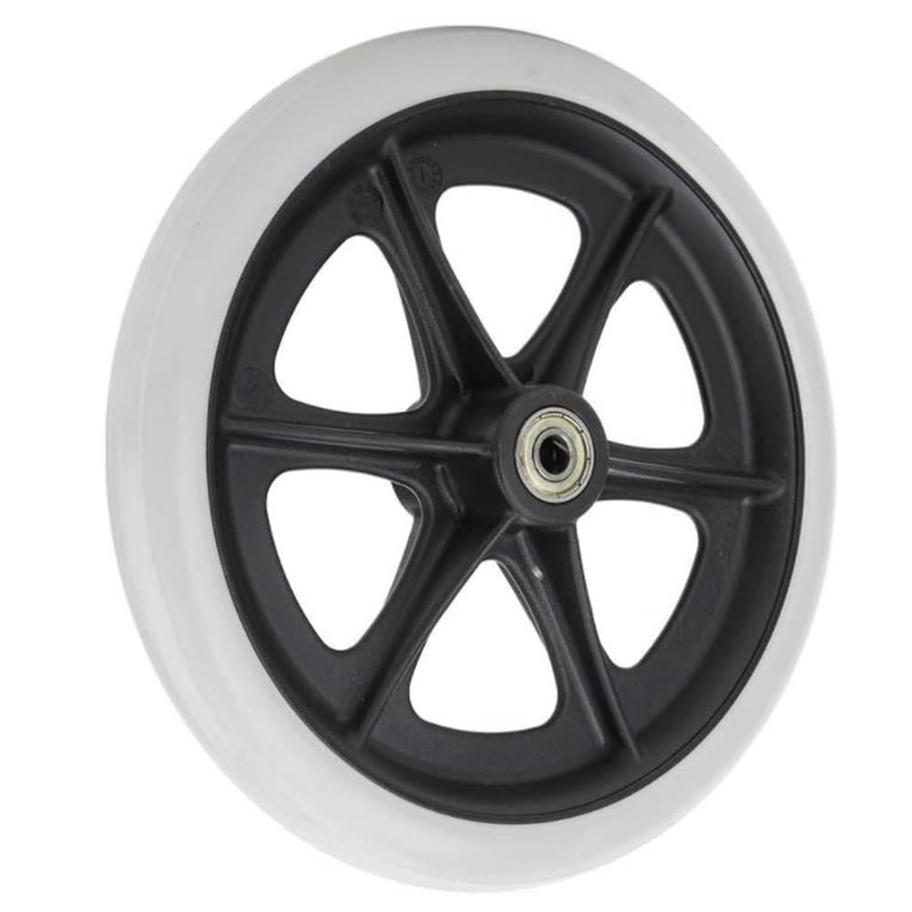 Graue Rollstuhl-Vorderräder, Rollstuhl-Ersatz-Vorderräder, für den Ersatz manueller Rollstuhl-Räder (Größe: 200 mm/8 Zoll)