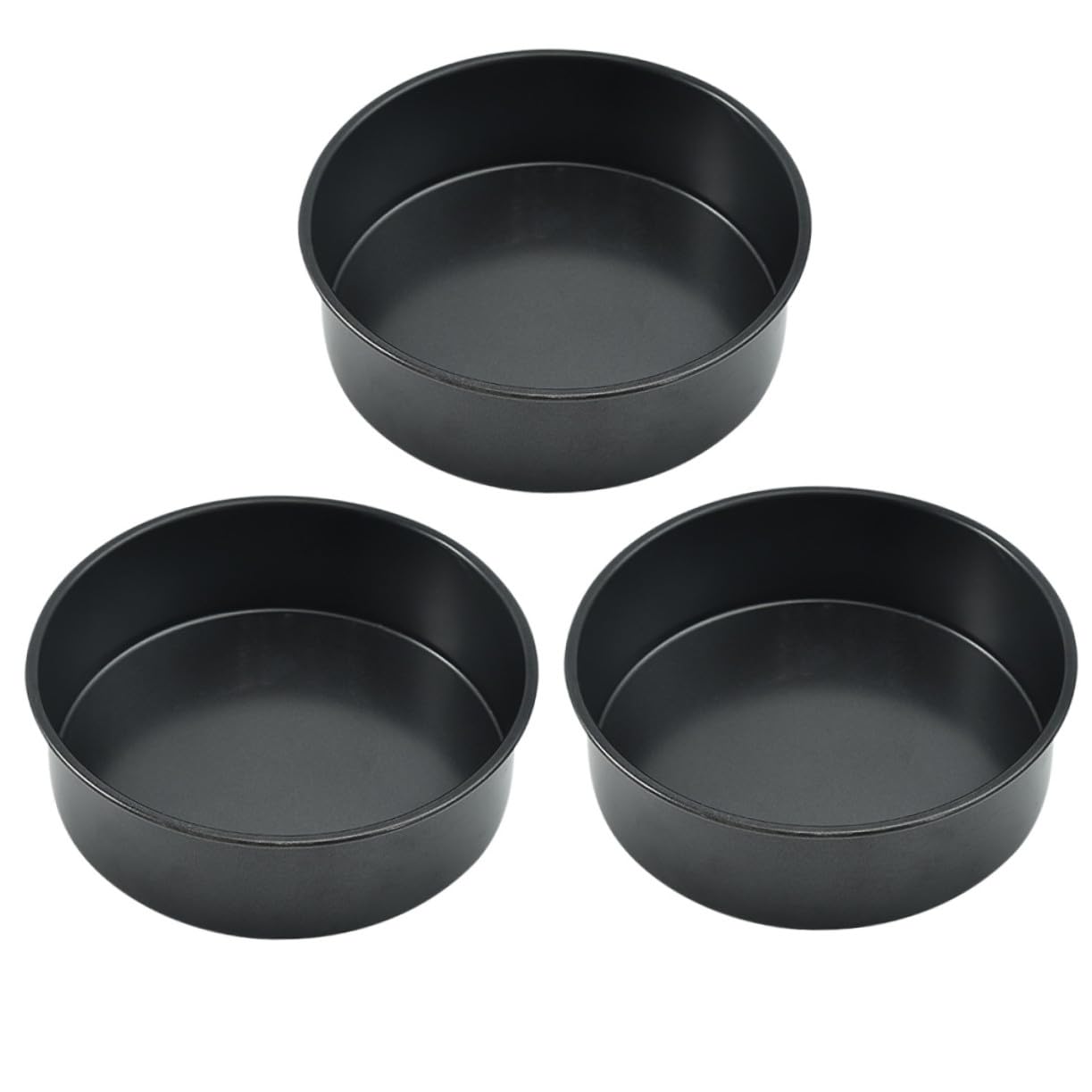 SHINEOFI 3 Stück Teiliges Carbonstahl Backform mit Abnehmbarem Hebeboden Antihaftbeschichtete Kuchenformen für Torten Cheesecakes Mousse Langlebig Kratzfest Leicht zu Lösen