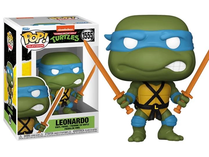 Funko TMNT with Wooden Weapons + Pop Protector: Teenage Mutant Ninja Turtles Cartoon Pop TV Vinyl Figure (Bundled with ToyBop Box Protector Collector