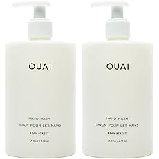 OUAI Hand Wash Refill, Dean Street - Liquid Hand Soap with Jojoba, Avocado, & Rose Hip Oil for Replenished Skin - Gentle Exfoliating Kitchen & Bathroom Soap (16 Fl Oz)