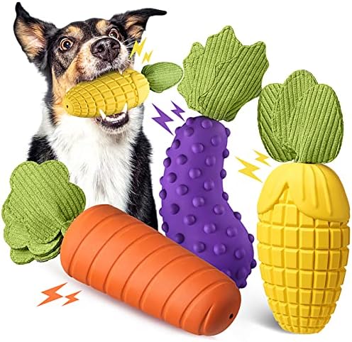 KXK Squeaky Dog Toys for Aggressive Chewers, Tough Dog Toys for Large Dogs, Durable Dog Chew Toys for Large Medium Breed, Gift for Dogs
