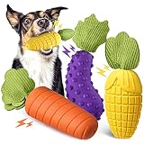 KXK Squeaky Dog Toys for Aggressive Chewers, Tough Dog Toys for Large Dogs, Durable Dog Chew Toys fo