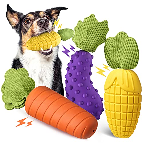 Kxk Squeaky Dog Toys For Aggressive Chewers, Tough Dog Toys For Large Dogs, Durable Dog Chew Toys For Large Medium Breed, Gift For Dogs #TOP12