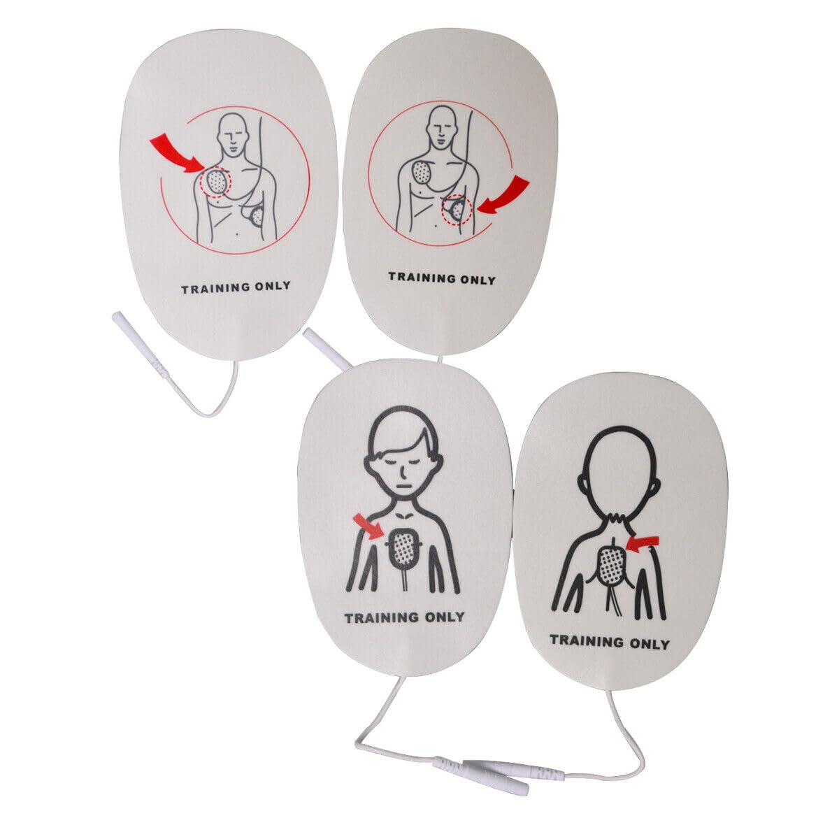 2 x mini trener AED XFT-D0009 kieszonkowy trener pierwszej pomocy jednostka szkoleniowa maszyna do nauki CPR urządzenie kolejowe podkładka dla dorosłych podkładka dla dzieci