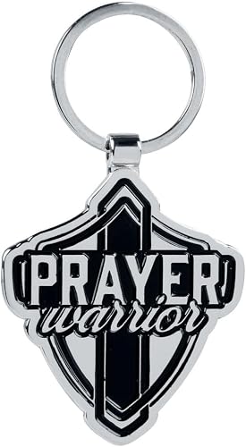 Christian Art Gifts Prayer Warrior Metal Key Ring