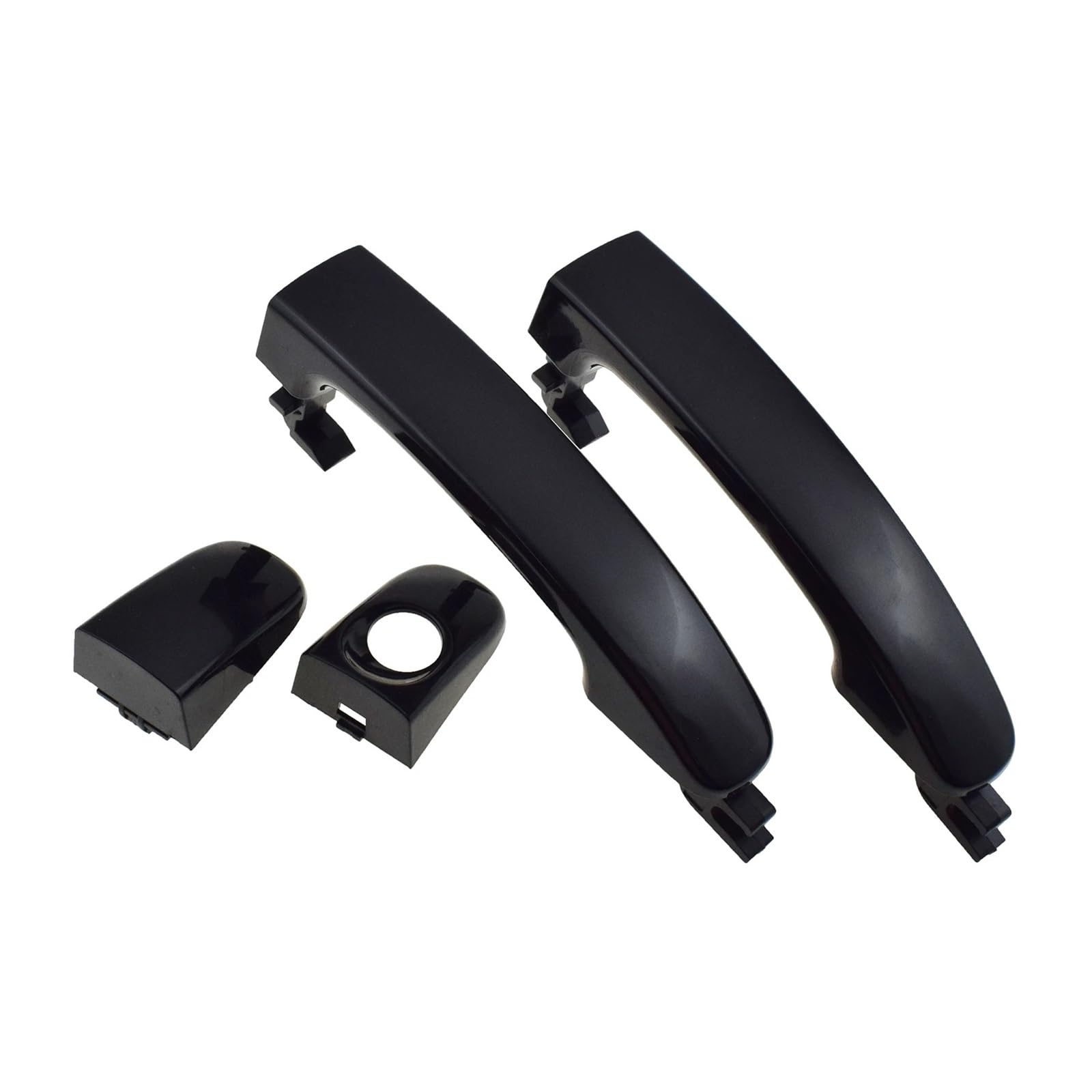 Pacsci Front Left And Right Car Outer Door Handle For Ranger For Everest T6 T7 For Mazda Bt50 2012-2020 Black Exterior Door Handle Front Rear Left Right Side(Front Left And Right)