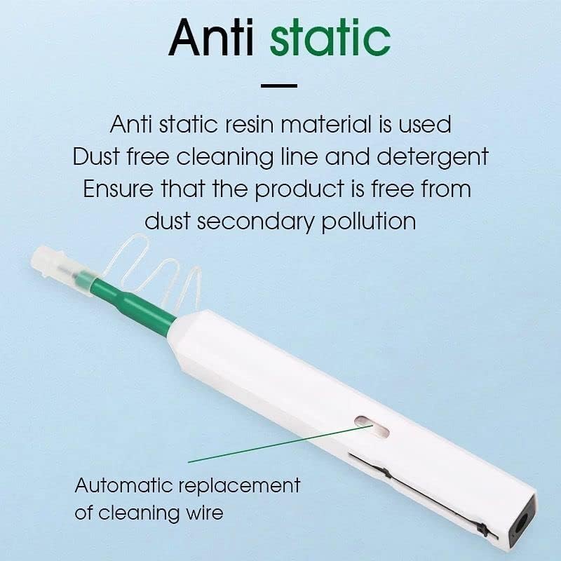 TECHTEST Fiber Optic Connector Cleaning Pen 5pcs Fiber Optic Cleaner Pen for 2.5mm Sc,fc,st,sc/apc and Fc/apc800 + Clean Times Fiber Endface Cleans... - Image 7