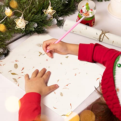 Oiiki 80 Sheets Natural Calligraphy Paper, Traditional Chinese Handmade Xuan Paper, Brush Ink Writing Letter Paper, Rice Paper, Art Painting Drawing Paper With Flower Pattern For Decoupage, Drawing #TOP6