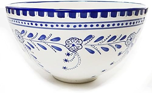 Le Souk Ceramique Deep Salad Bowl, Azoura Design