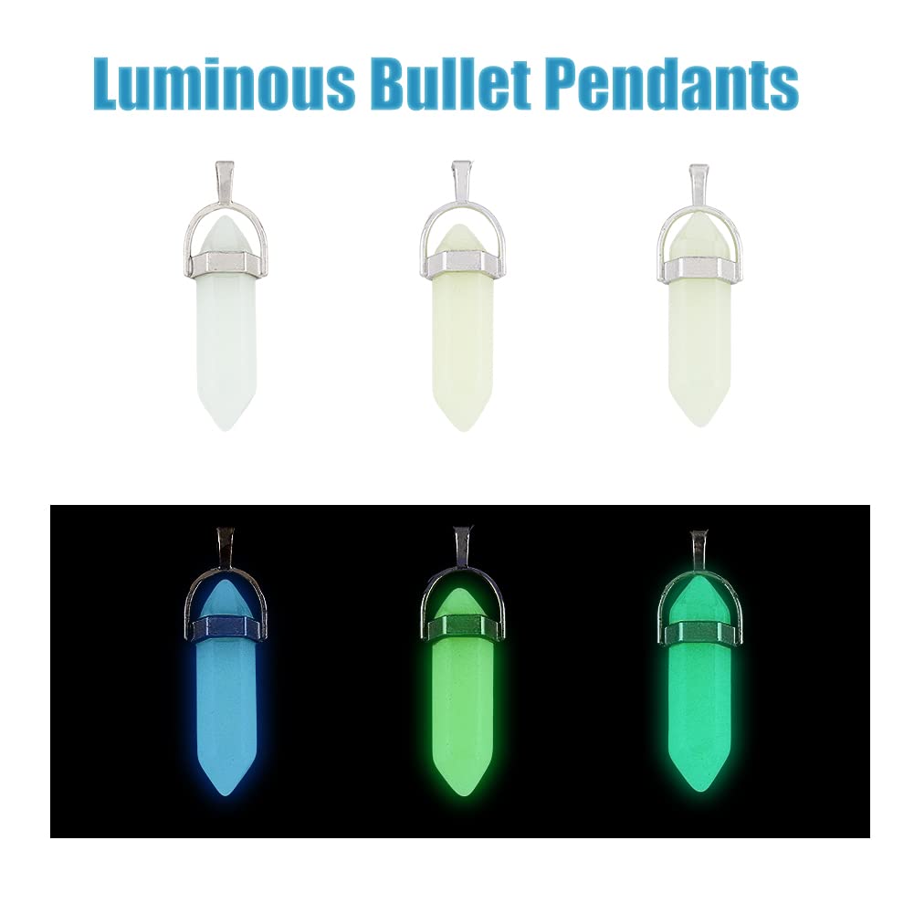 SUPERFINDINGS Gemstone Charms Natural Mixed Stone Pendants with Light Gold Tone Stone Pendants Charms for Earring Necklace Bracelet Jewelry Making