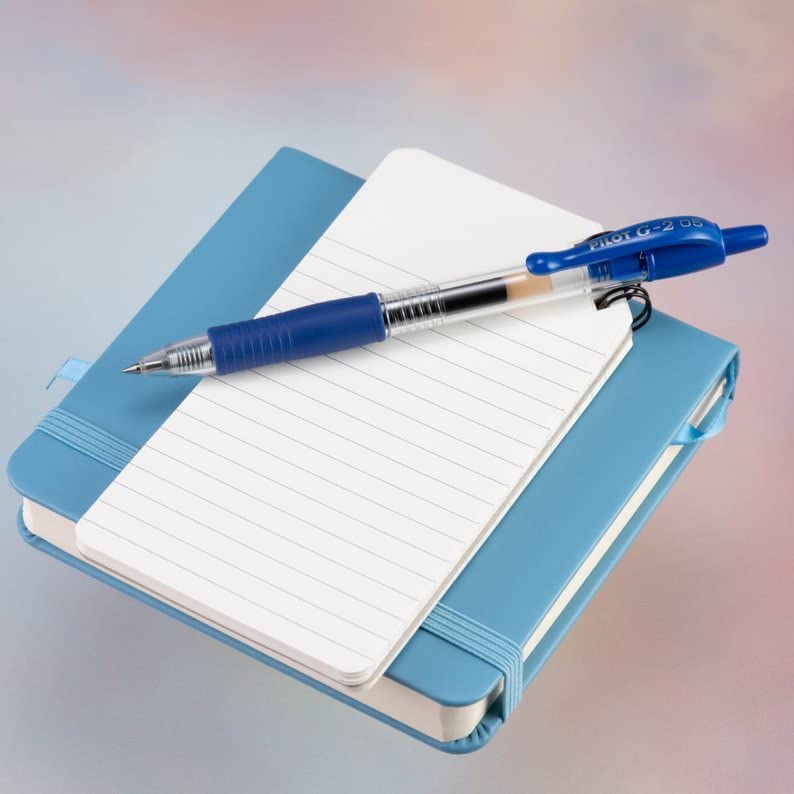 Image of PILOT G2 Premium Gel Roller Pens,Extra Fine Point 0.5 mm,Blue Ink Pens Extra Fine Point,- Ideal for School,Journaling,and Office Writing,12 Count (Pack of 2)