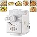 Produktbild Nudelmaschine Elektrische Pastamaschine Weiß, Pasta Vollautomatische Nudelmaschine Noodle Maker Pastamaker mit 9 Formscheiben Teigwarenmaschine 160W 220V für Spaghetti, Makkaroni, Udon
