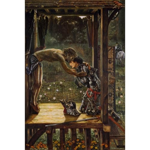 Toile Edward Burne-Jones Le chevalier miséricordieux pour habiller un grand mur vide
