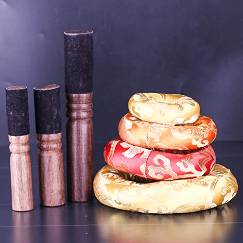 Tibetan Meditation Bowl Set - Nepal Handmade 3.7-Inch Singing Bowl Used For Zen Music Treatment Of Chakra Healing Righteous Thoughts And Pressure Relief (Beginners) #TOP6