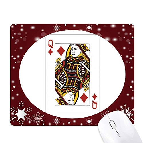 Tapis de souris flocon de neige contre le poignet froid et les cartes qui glissent
