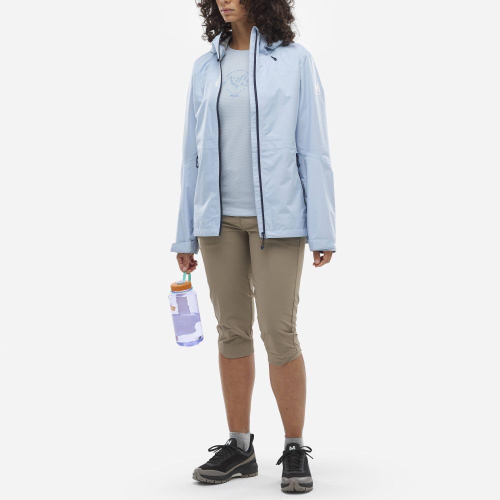 MILLET - Fitz Roy GTX JKT M - Veste Hardshell Femme - Membrane Gore-Tex Imperméable - Approche, Randonnée, Trekking, Lifestyle, Bleu Clair, XS