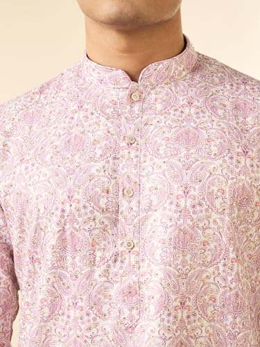 Image of DIWAS BY MANYAVAR Men's Cotton Blend Printed|Sequined Kurta (1pc)